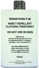 Permethrin P-40 Insect Repellent Clothing Treatment